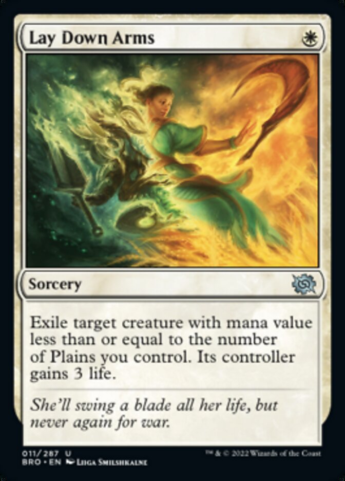 Lay Down Arms [The Brothers' War] Foil