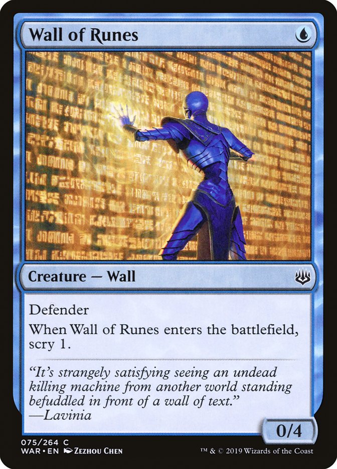 Wall of Runes [War of the Spark] Foil
