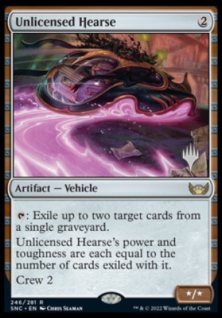 Unlicensed Hearse (Promo Pack) [Streets of New Capenna Promos] Foil