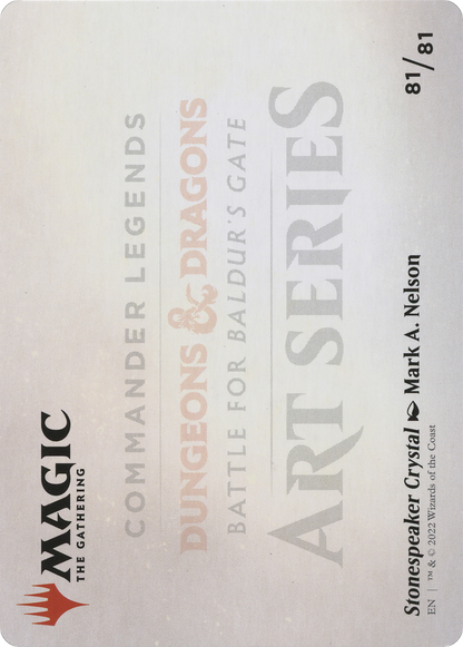 Stonespeaker Crystal // Stonespeaker Crystal  [Battle for Baldur's Gate Art Series] (Borderless)