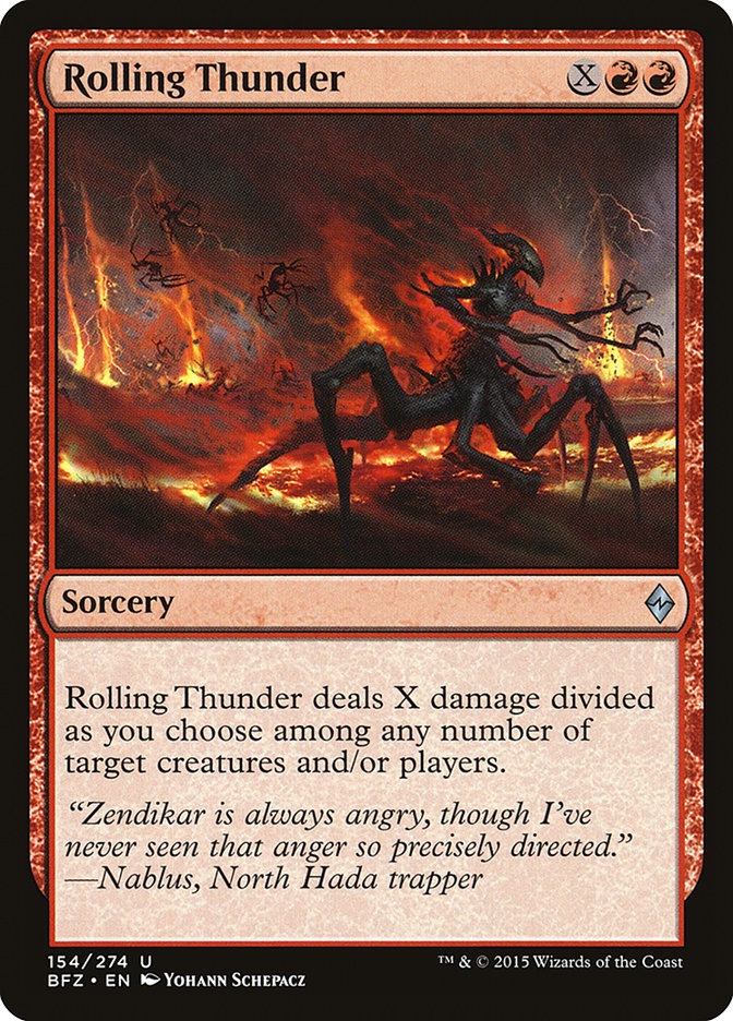 Rolling Thunder [Battle for Zendikar] Foil
