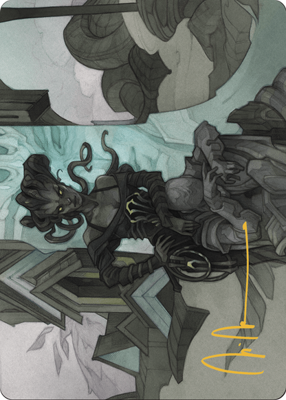 Vraska Joins Up // Vraska Joins Up  [Outlaws of Thunder Junction Art Series] (Borderless) Foil