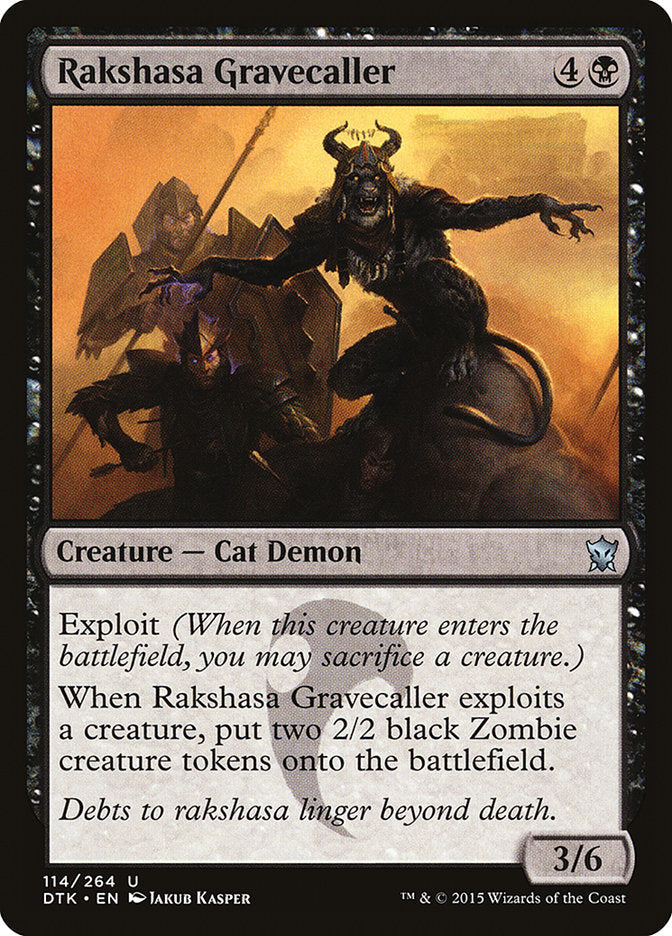 Rakshasa Gravecaller [Dragons of Tarkir] Foil