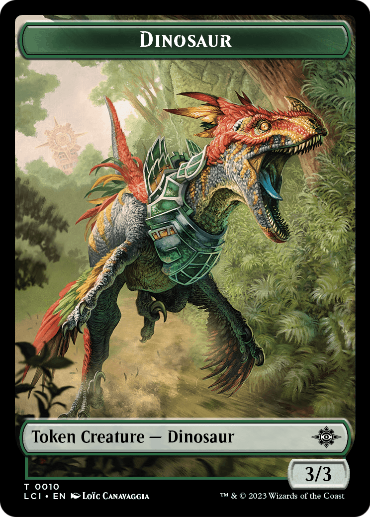 Dinosaur  [The Lost Caverns of Ixalan Tokens] Foil