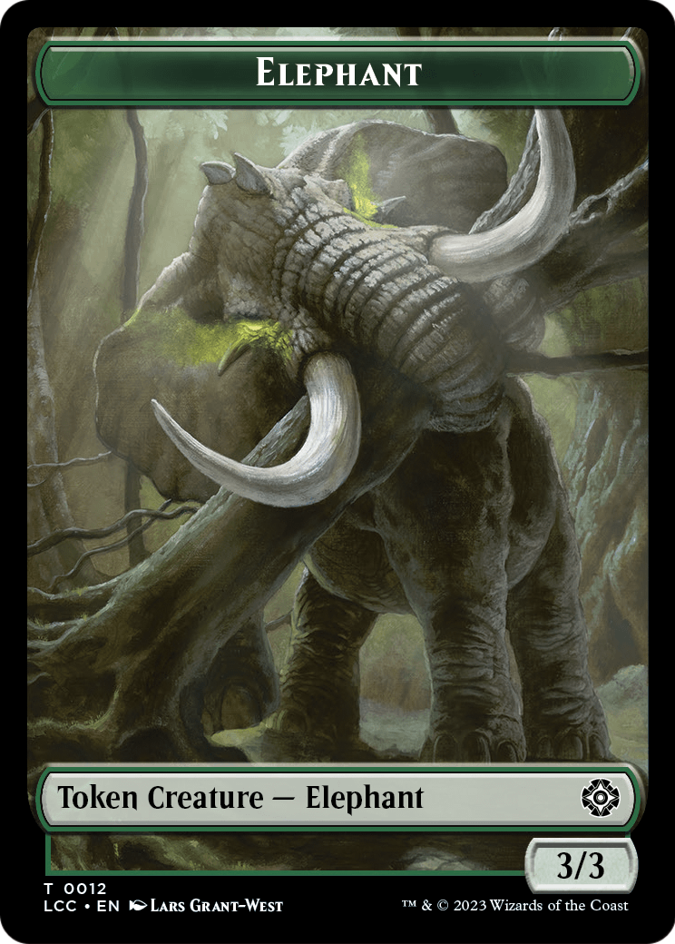 Elephant  [The Lost Caverns of Ixalan Commander Tokens]