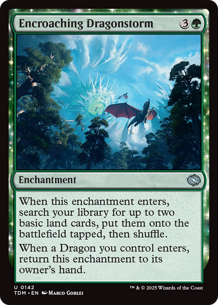 Encroaching Dragonstorm [Tarkir: Dragonstorm] Foil