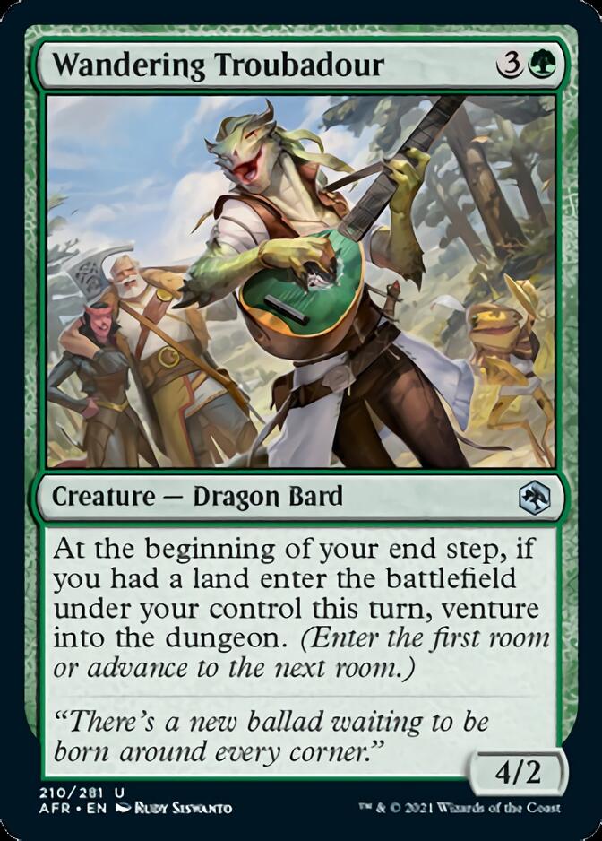 Wandering Troubadour [Dungeons & Dragons: Adventures in the Forgotten Realms] Foil