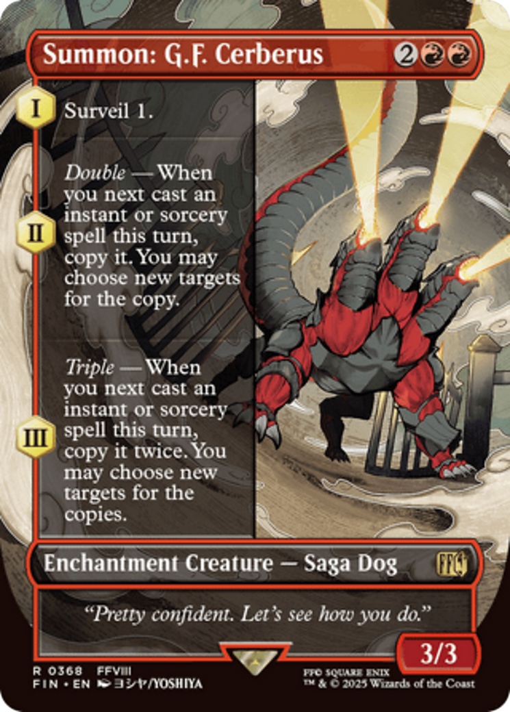 Summon: G.F. Cerberus (Borderless) [FINAL FANTASY] Foil