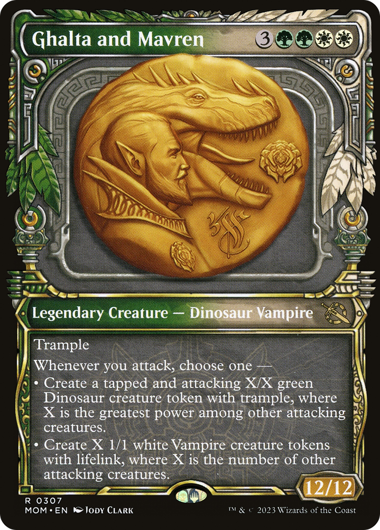 Ghalta and Mavren (Showcase Planar Booster Fun) [March of the Machine] Foil