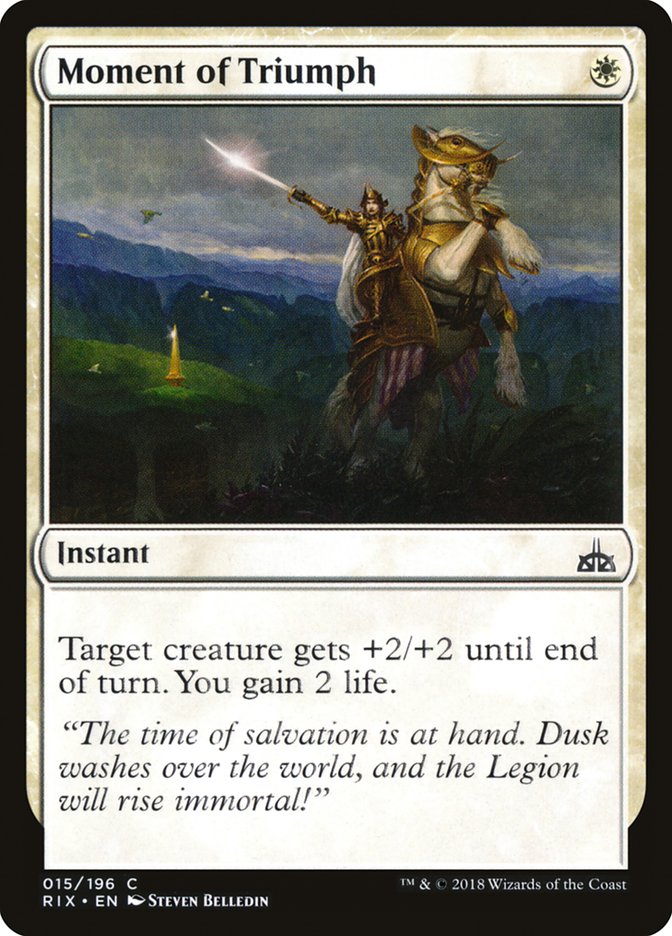 Moment of Triumph [Rivals of Ixalan] Foil