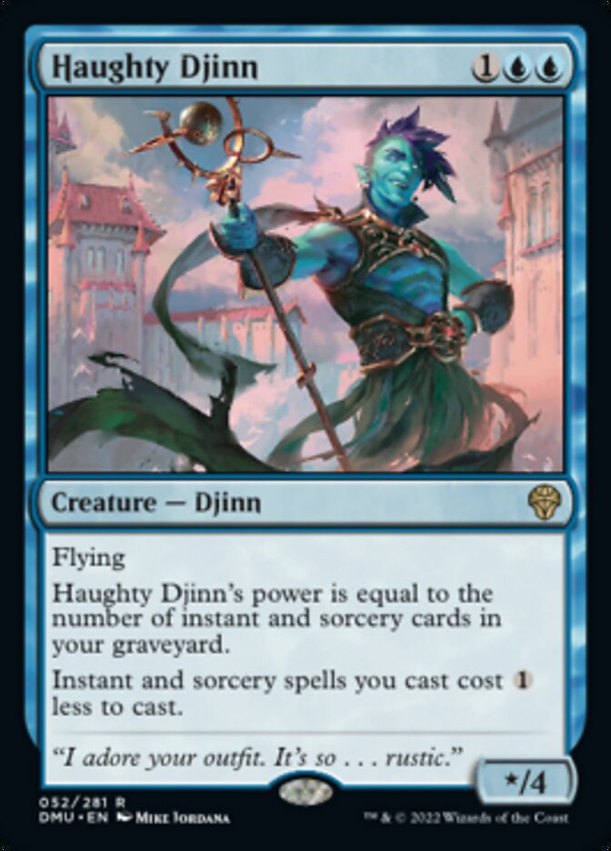 Haughty Djinn [Dominaria United] Foil