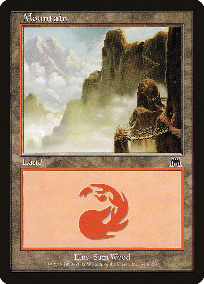 Mountain (344) [Onslaught] Foil