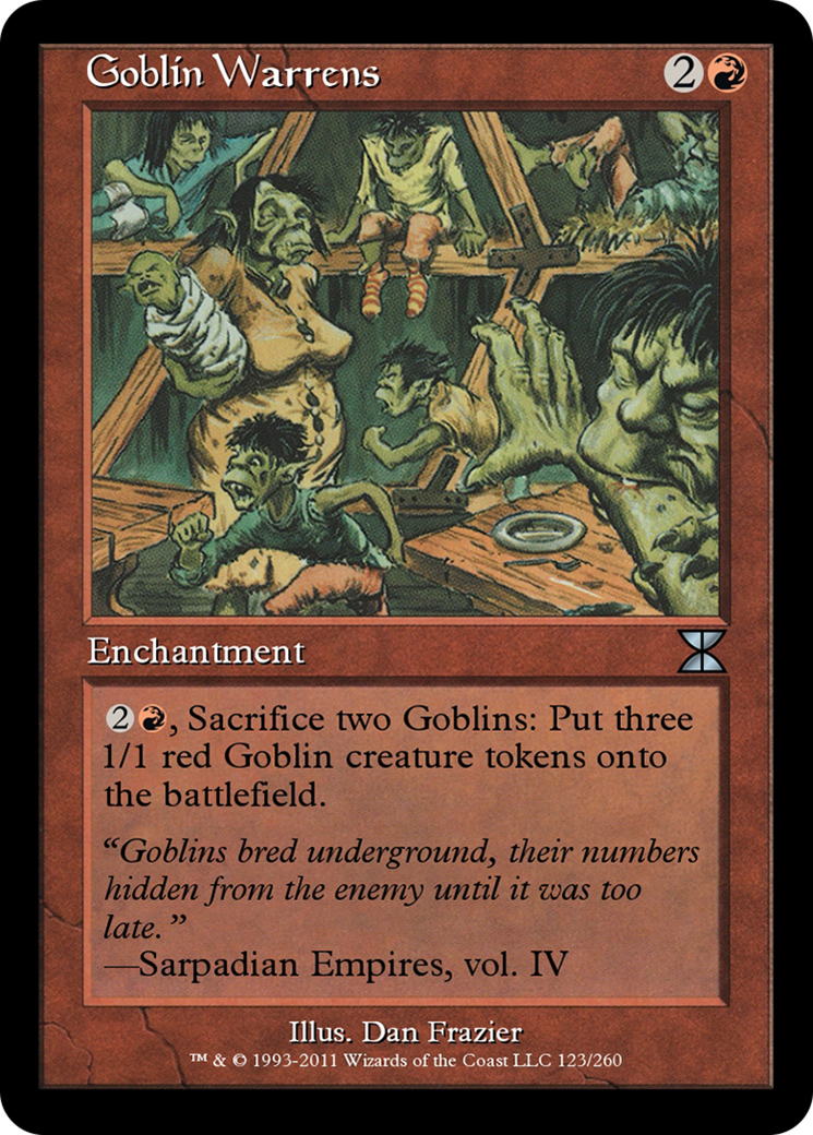 Goblin Warrens  [Masters Edition IV] Foil