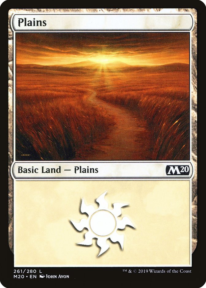 Plains (261) [Core Set 2020] Foil