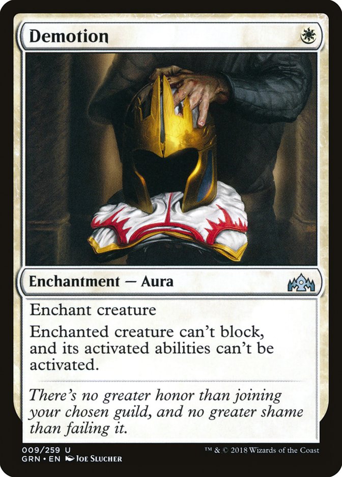 Demotion [Guilds of Ravnica] Foil