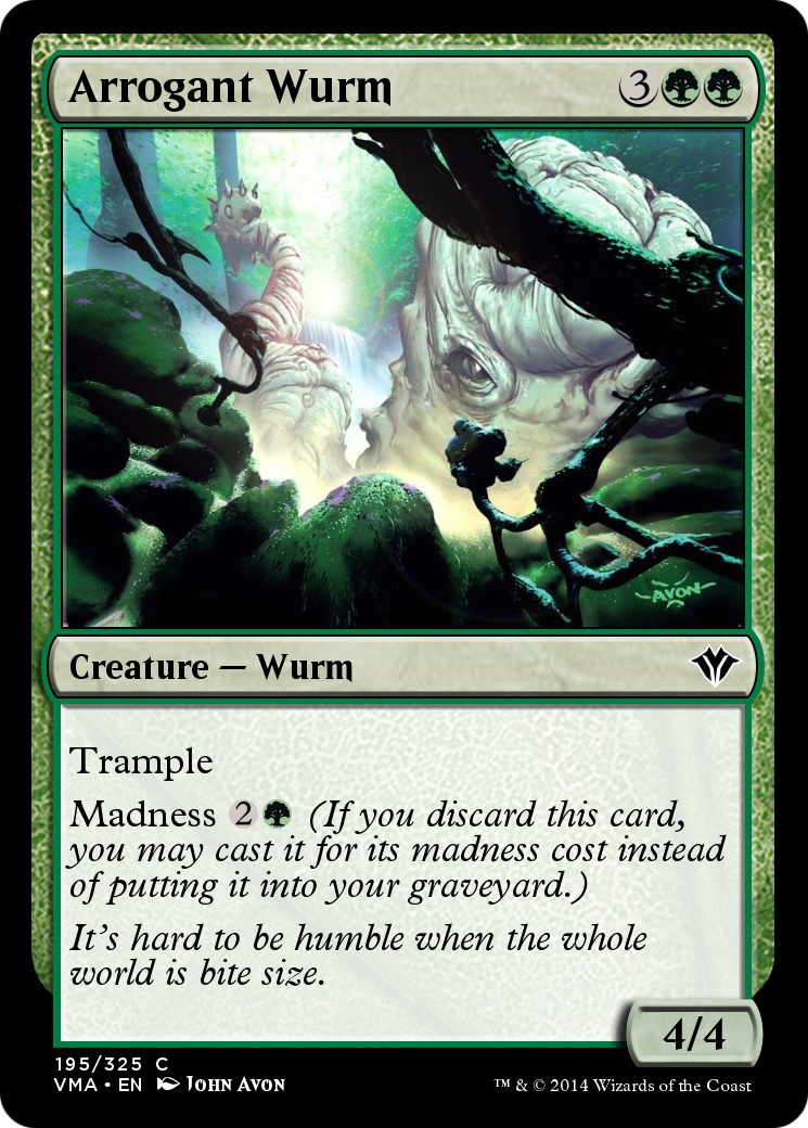 Arrogant Wurm  [Vintage Masters] Foil