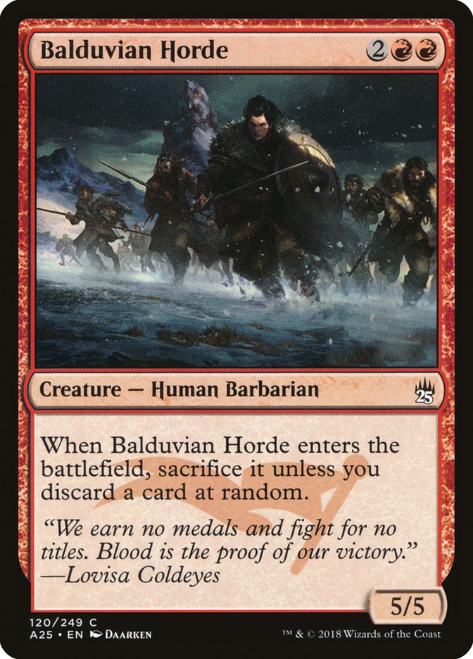 Balduvian Horde [Masters 25] Foil