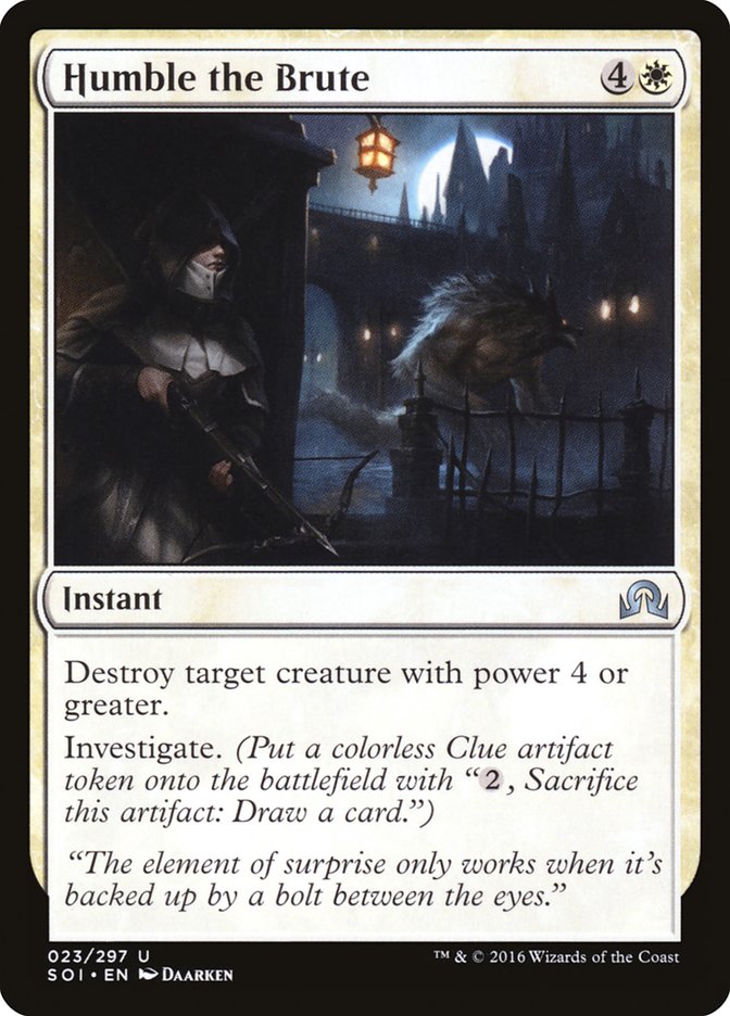 Humble the Brute [Shadows over Innistrad] Foil