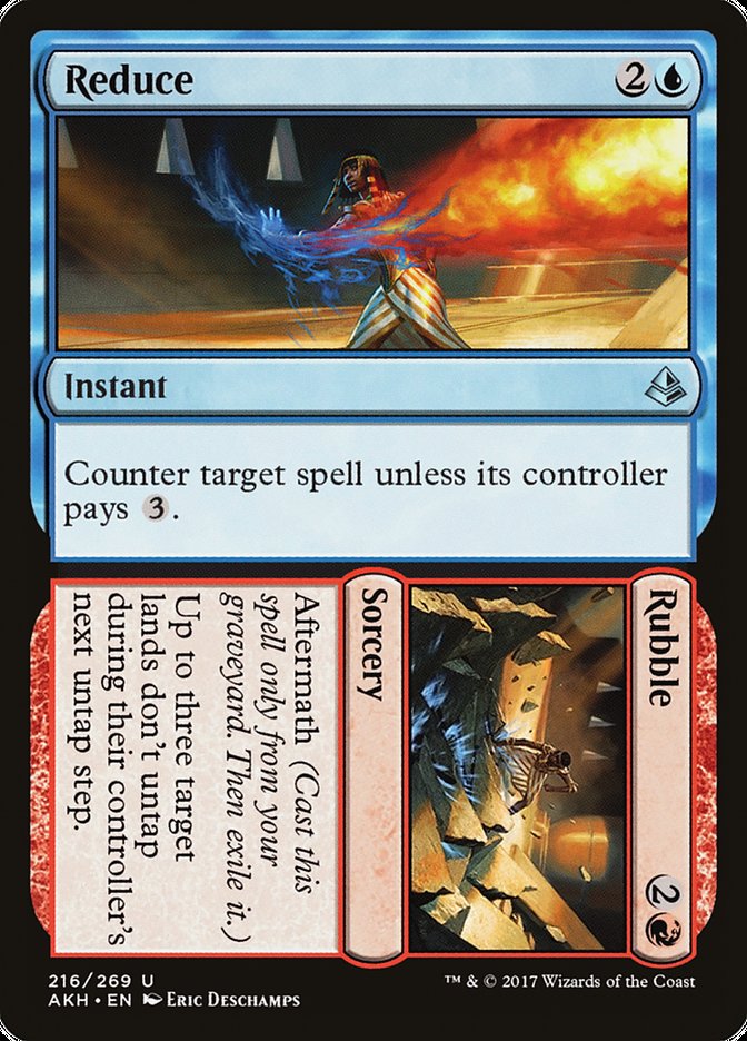 Reduce // Rubble [Amonkhet] Foil