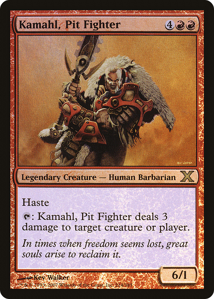 Kamahl, Pit Fighter  [Tenth Edition] Foil