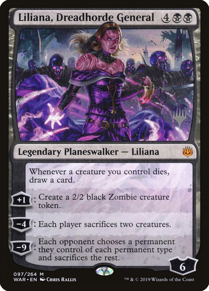 Liliana, Dreadhorde General (Promo Pack) [War of the Spark Promos] Foil