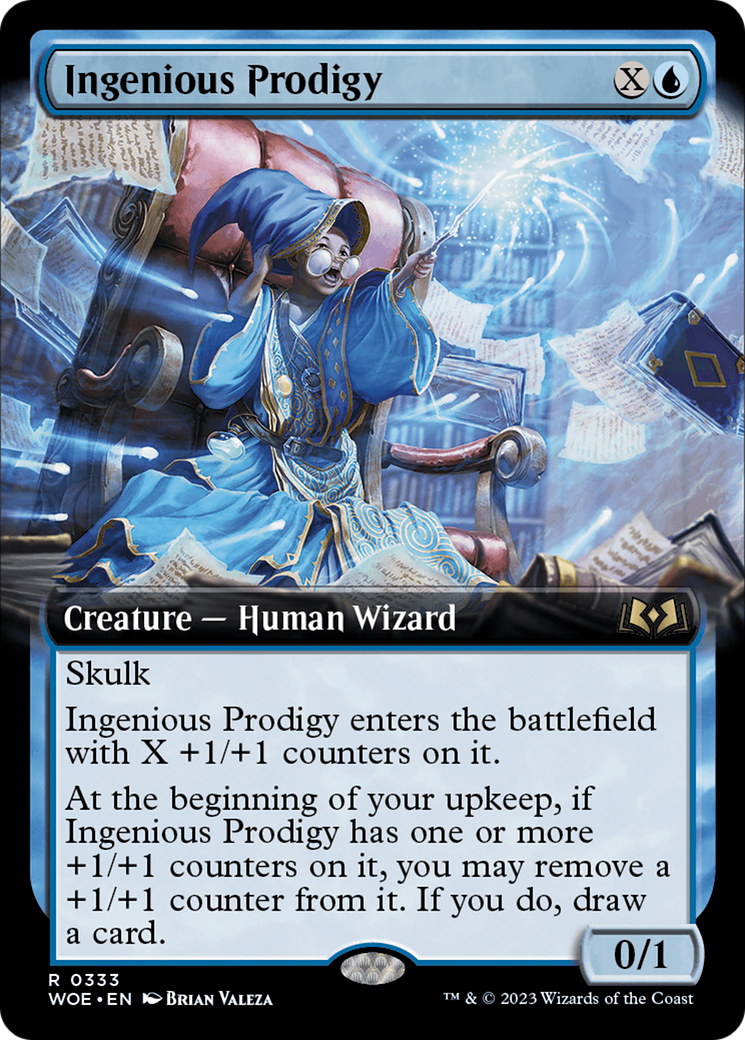 Ingenious Prodigy (Extended Art) [Wilds of Eldraine] Foil