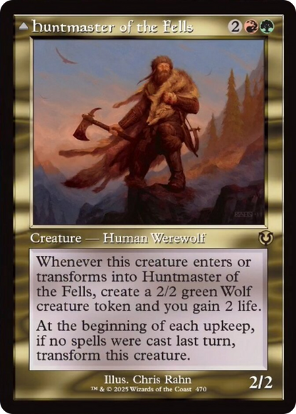 Huntmaster of the Fells // Ravager of the Fells (Retro Frame) [Innistrad Remastered] Foil