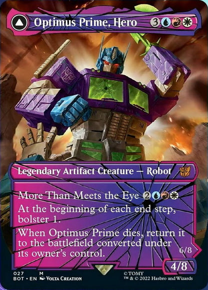 Optimus Prime, Hero // Optimus Prime, Autobot Leader (Shattered Glass) [Transformers] Foil