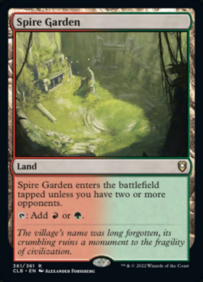 Spire Garden [Commander Legends: Battle for Baldur's Gate] Foil