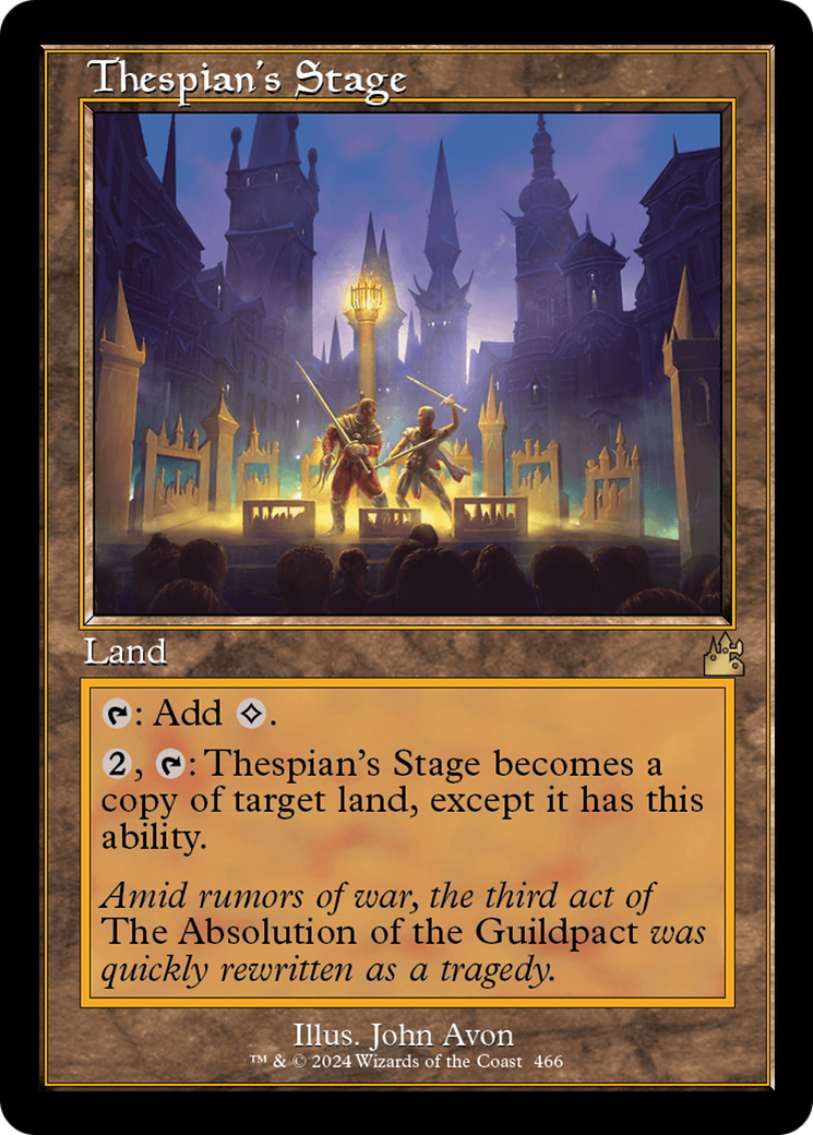 Thespian's Stage (Retro Frame) [Ravnica Remastered] Foil
