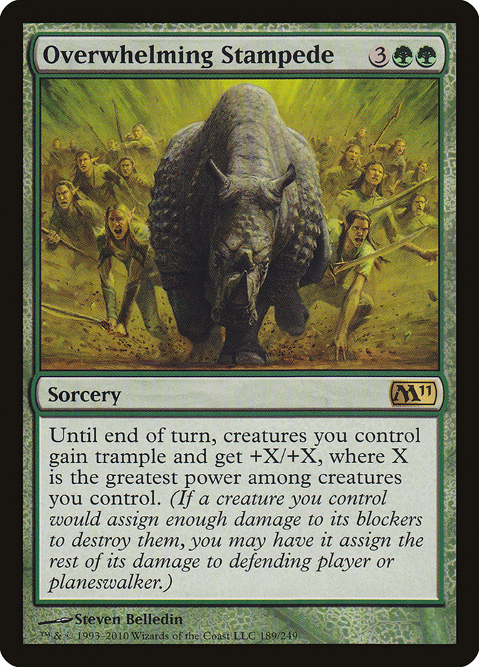 Overwhelming Stampede [Magic 2011] Foil