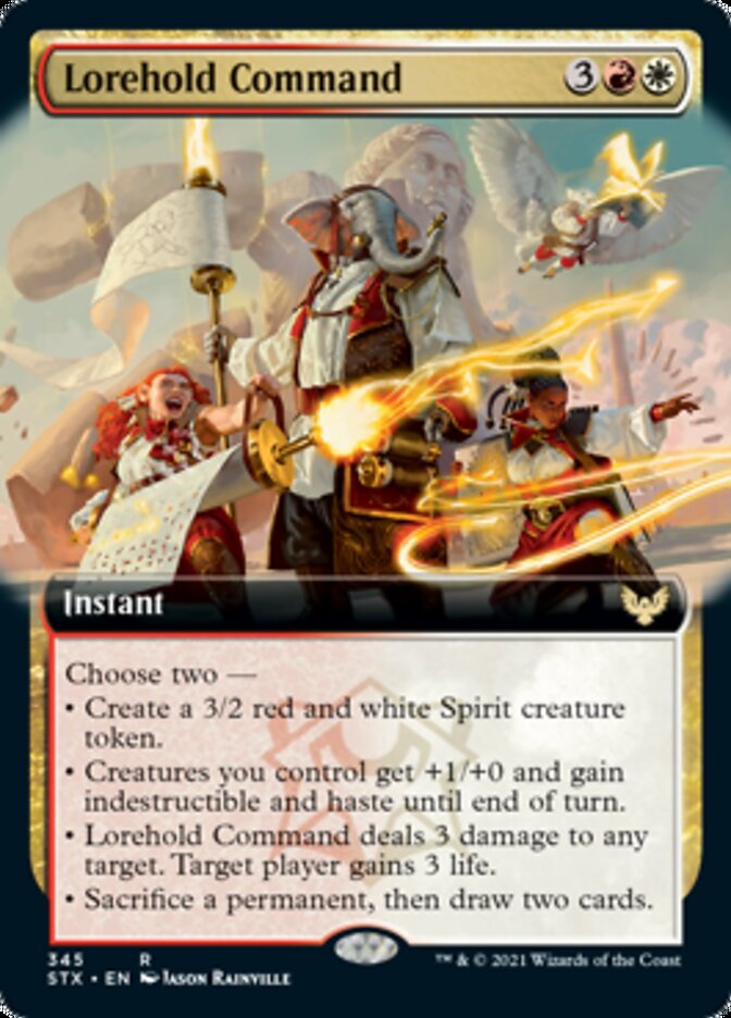 Lorehold Command (Extended Art) [Strixhaven: School of Mages] Foil