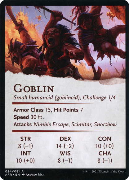 Swarming Goblins // Goblin  [Adventures in the Forgotten Realms Art Series] (Borderless) Foil