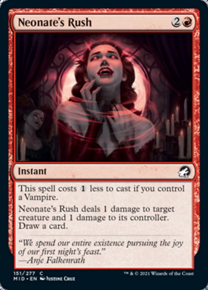 Neonate's Rush [Innistrad: Midnight Hunt] Foil