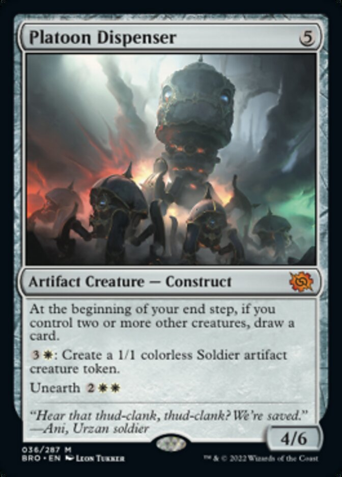 Platoon Dispenser (Promo Pack) [The Brothers' War Promos] Foil