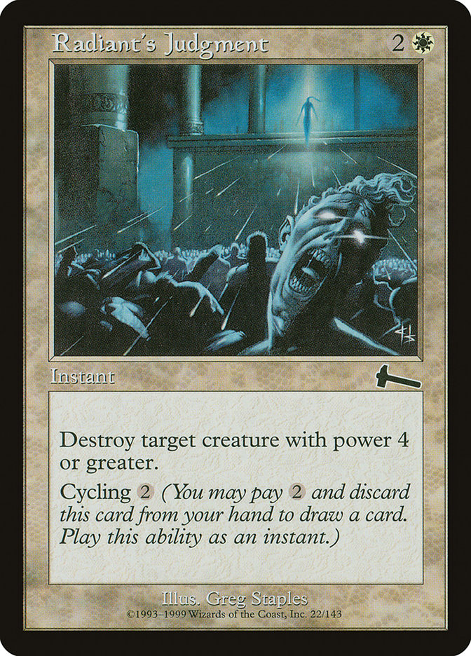 Radiant's Judgment [Urza's Legacy] Foil