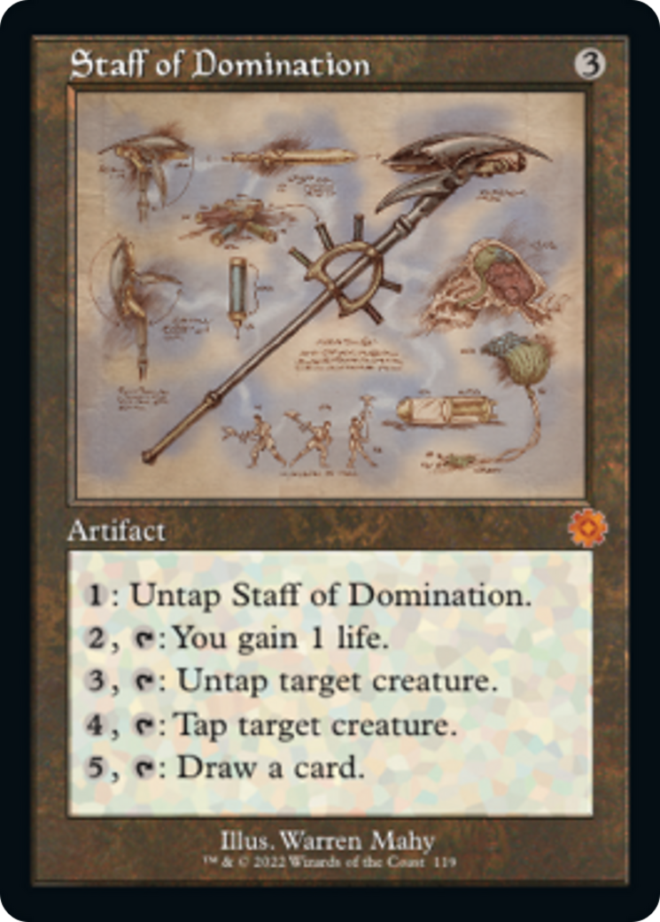 Staff of Domination (Retro Schematic) [The Brothers' War Retro Artifacts] Foil
