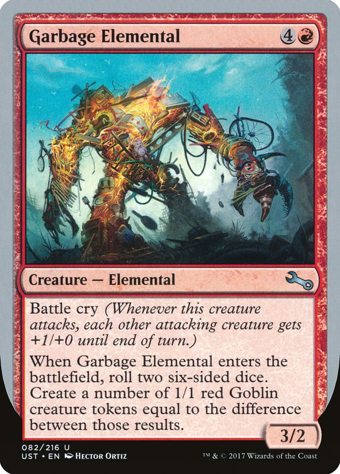 Garbage Elemental (3/2 Creature) [Unstable] Foil