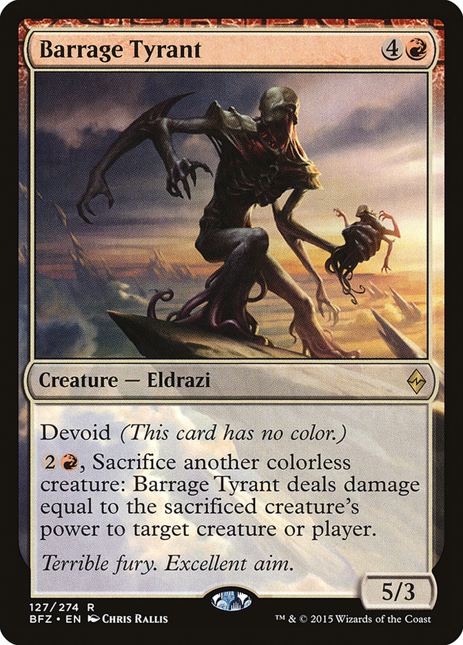 Barrage Tyrant [Battle for Zendikar] Foil