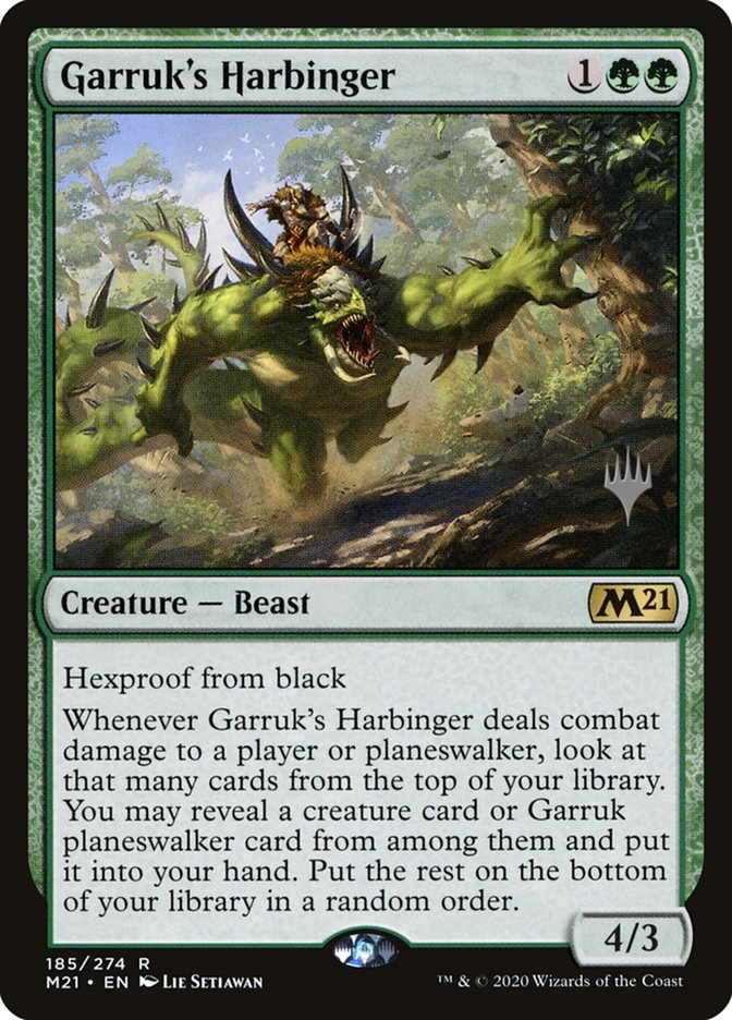 Garruk's Harbinger (Promo Pack) [Core Set 2021 Promos] Foil