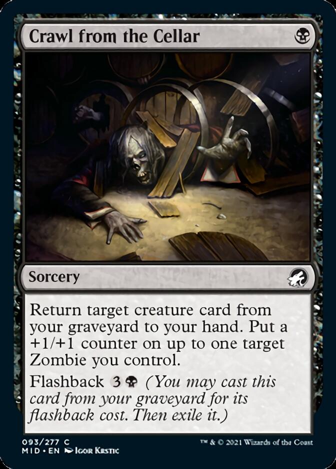 Crawl from the Cellar [Innistrad: Midnight Hunt] Foil