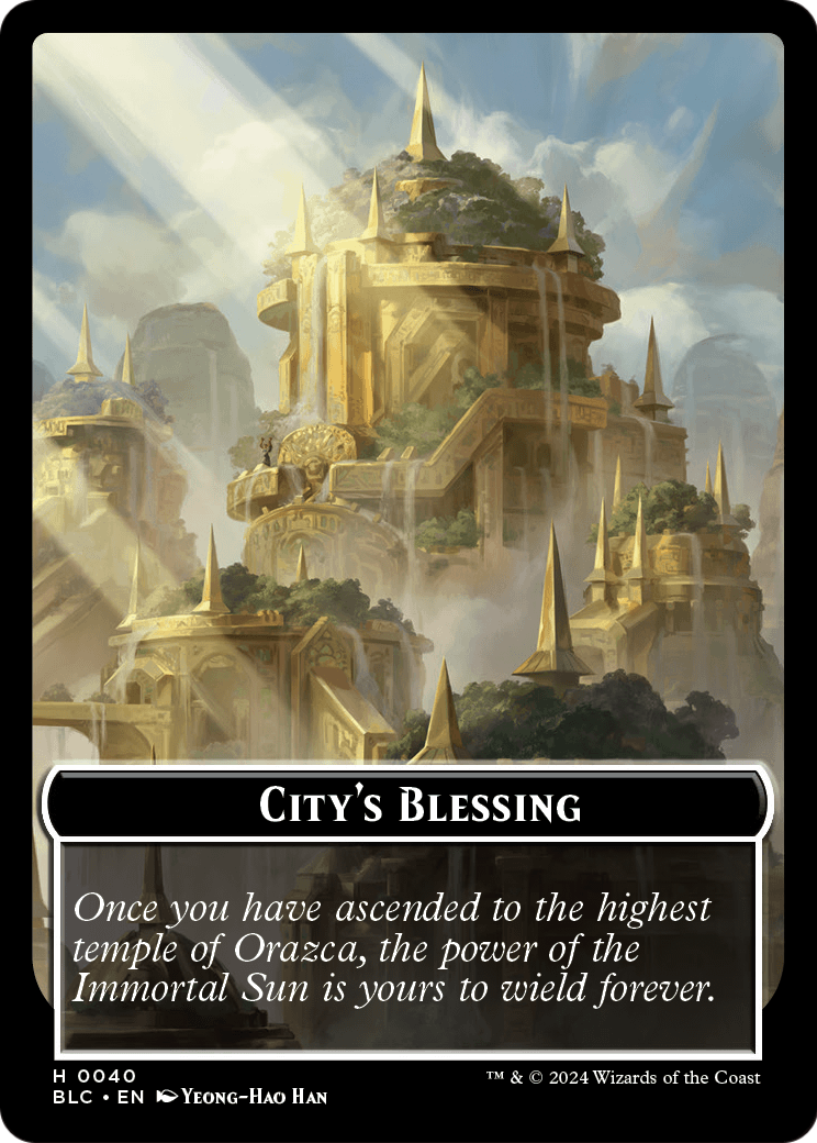 City's Blessing  [Bloomburrow Commander Tokens] Foil