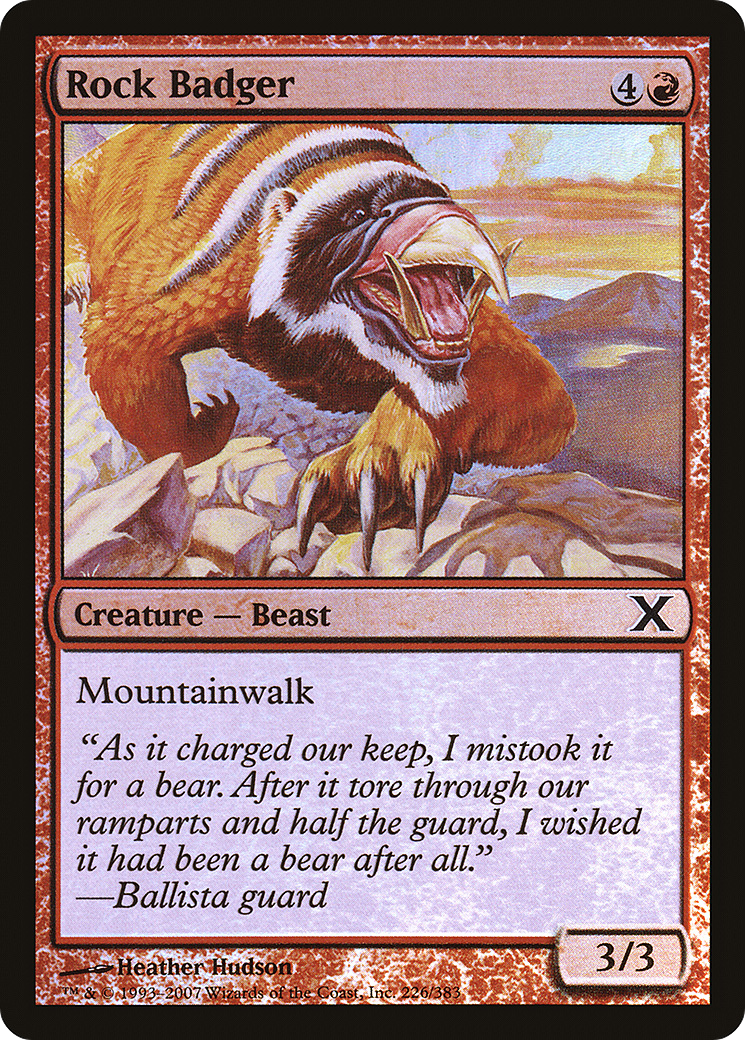 Rock Badger  [Tenth Edition] Foil