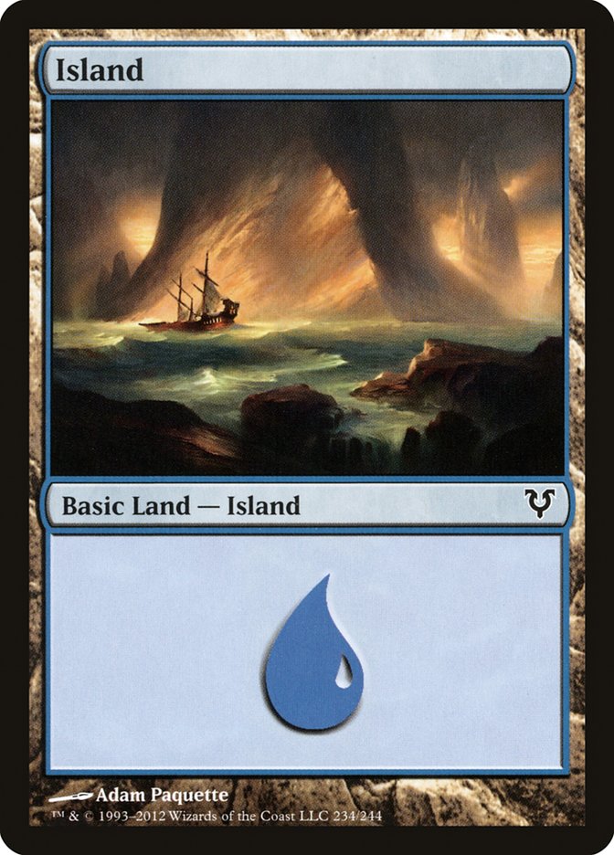 Island (234) [Avacyn Restored] Foil