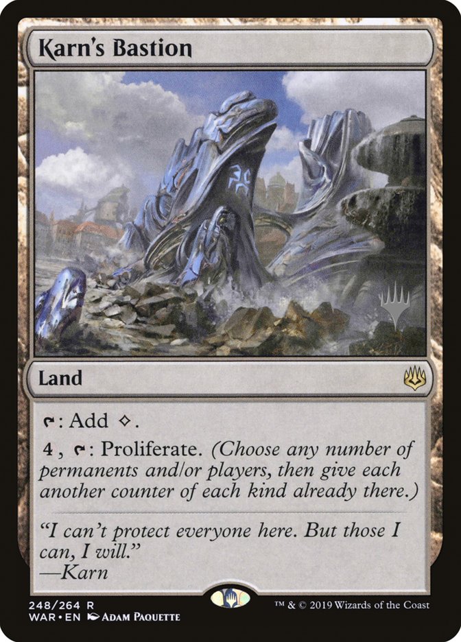 Karn's Bastion (Promo Pack) [War of the Spark Promos] Foil
