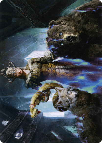 Kolvori, God of Kinship // Kolvori, God of Kinship  [Art Series: Kaldheim] (Borderless) Foil
