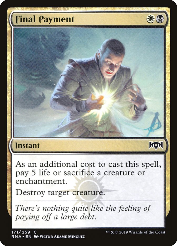 Final Payment [Ravnica Allegiance] Foil