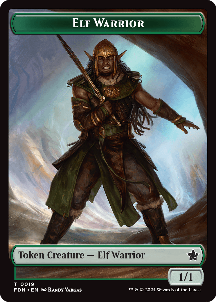 Elf Warrior  [Foundations Tokens] Foil
