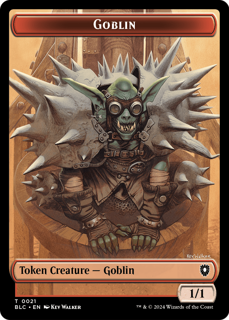 Goblin  [Bloomburrow Commander Tokens] Foil