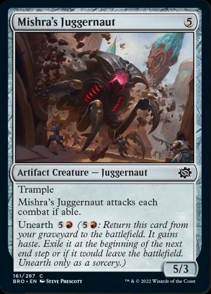 Mishra's Juggernaut [The Brothers' War] Foil